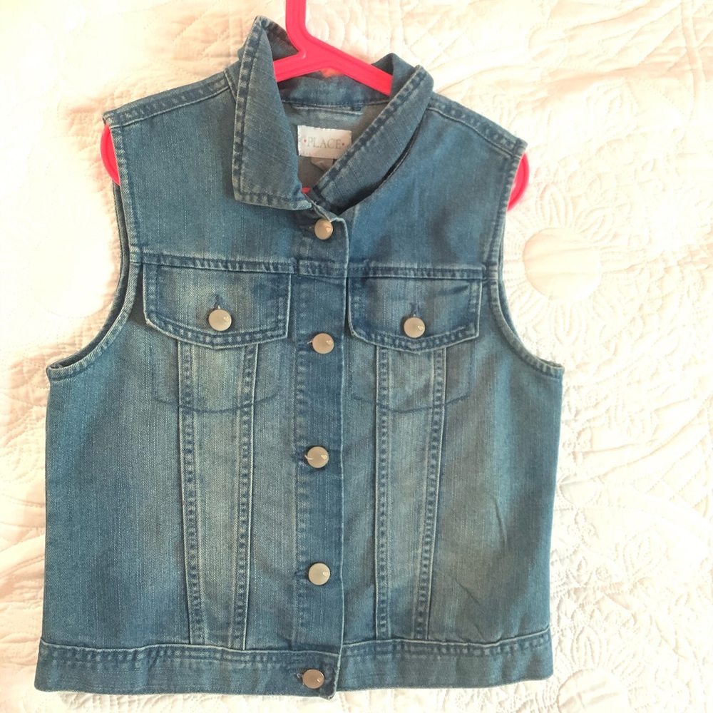Girls jean vest